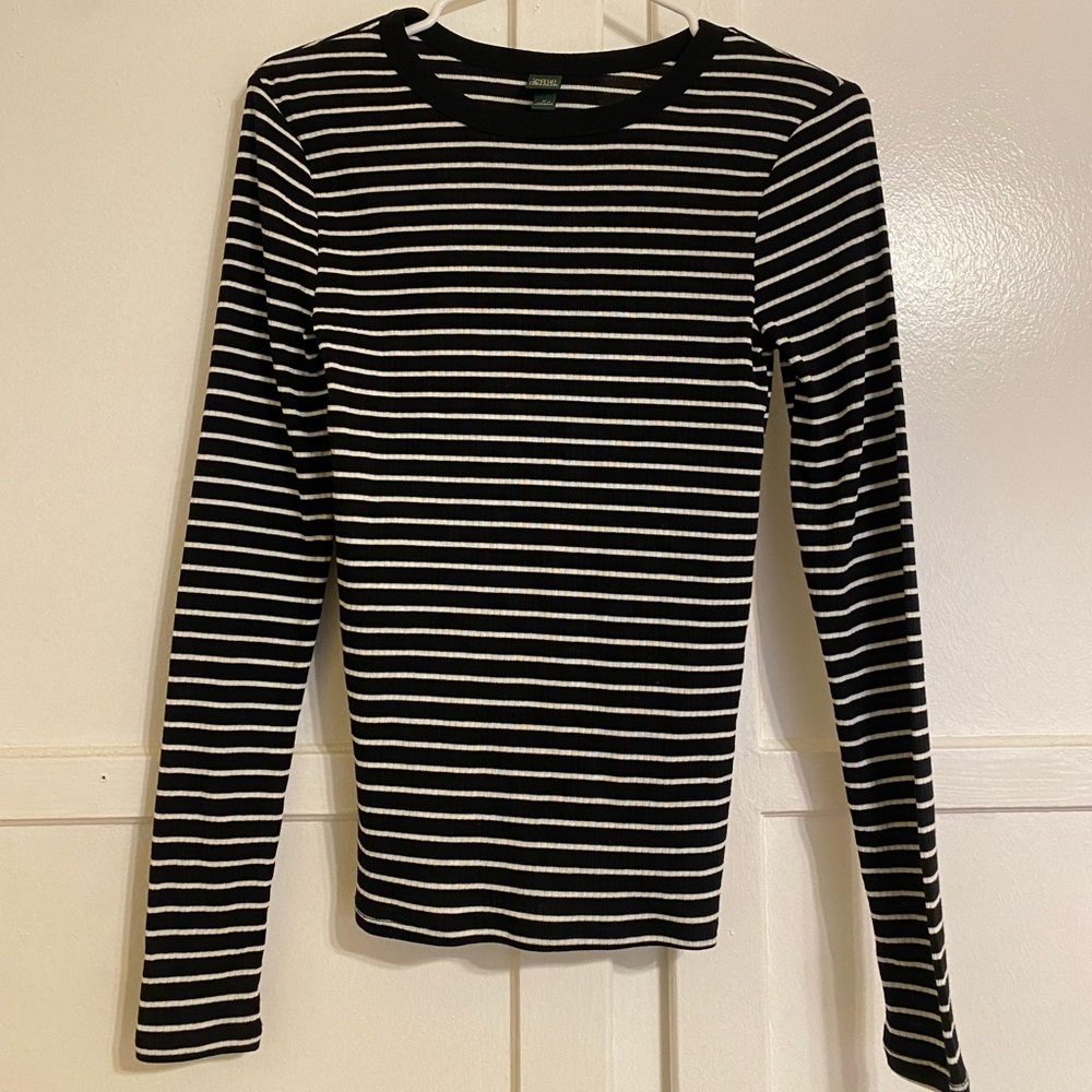 Black and White striped long sleeve